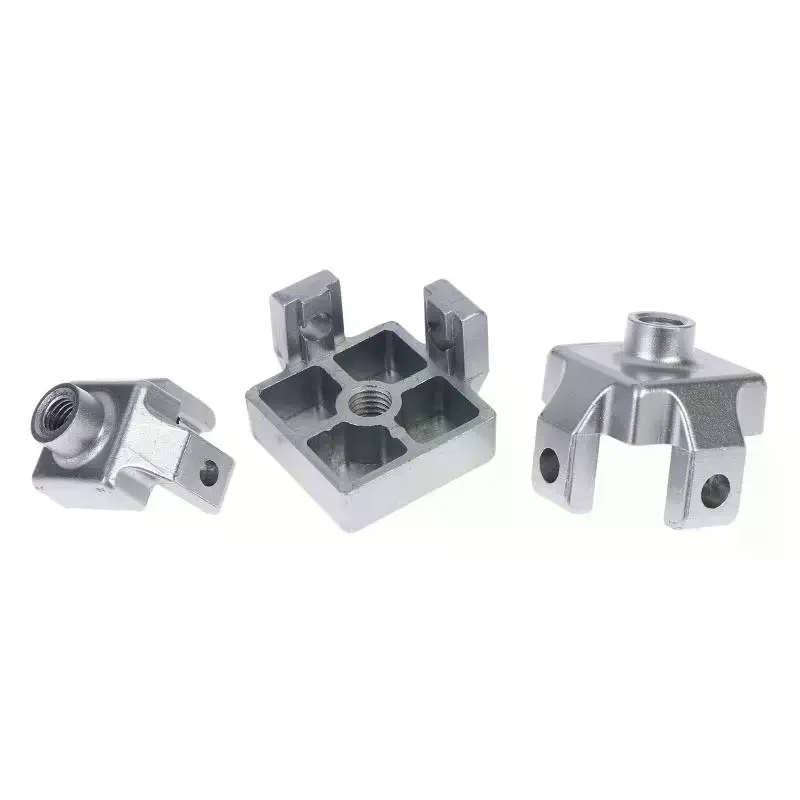 Zinc Alloy Caster Wheel Cup Fixing Block Reliable Connect Mount for M8 M10 M12 3030 4040 4545 Profile Guardrail
