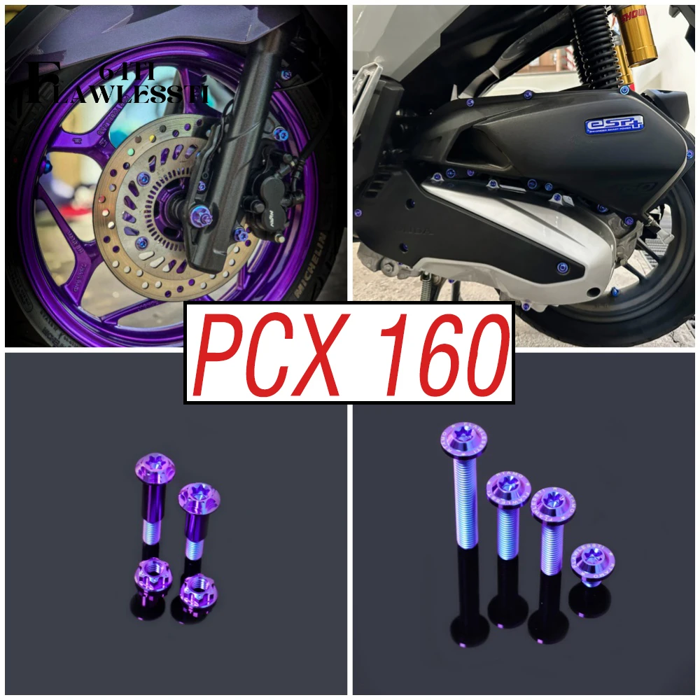 FLAWLESSTI Gr5 Titanium Bolt For Honda PCX 160