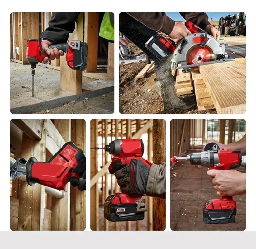 12V baterie 3Ah 6Ah 9Ah dobíjecí baterie pro Milwaukee M12 XC aku nářadí 48-11-2402 48-11-2411 48-11-2401 MIL-12A-LI - náhled 4