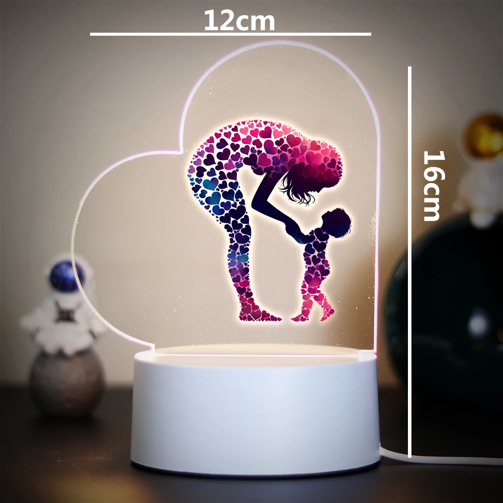 Mom and child 3D Led Night Lamp For Bedroom Decor Birthday Gift Led Night Light For Home Room Decoration Nightlight