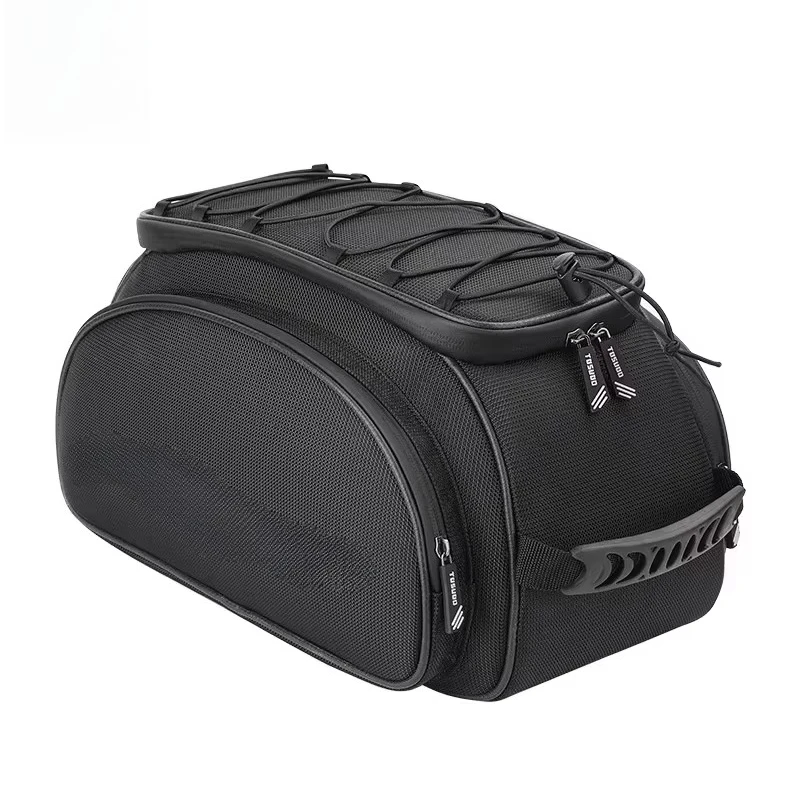 Mountain bike motorcycle hard shell waterproof riding bag large capacity rear bag with storage equipment
