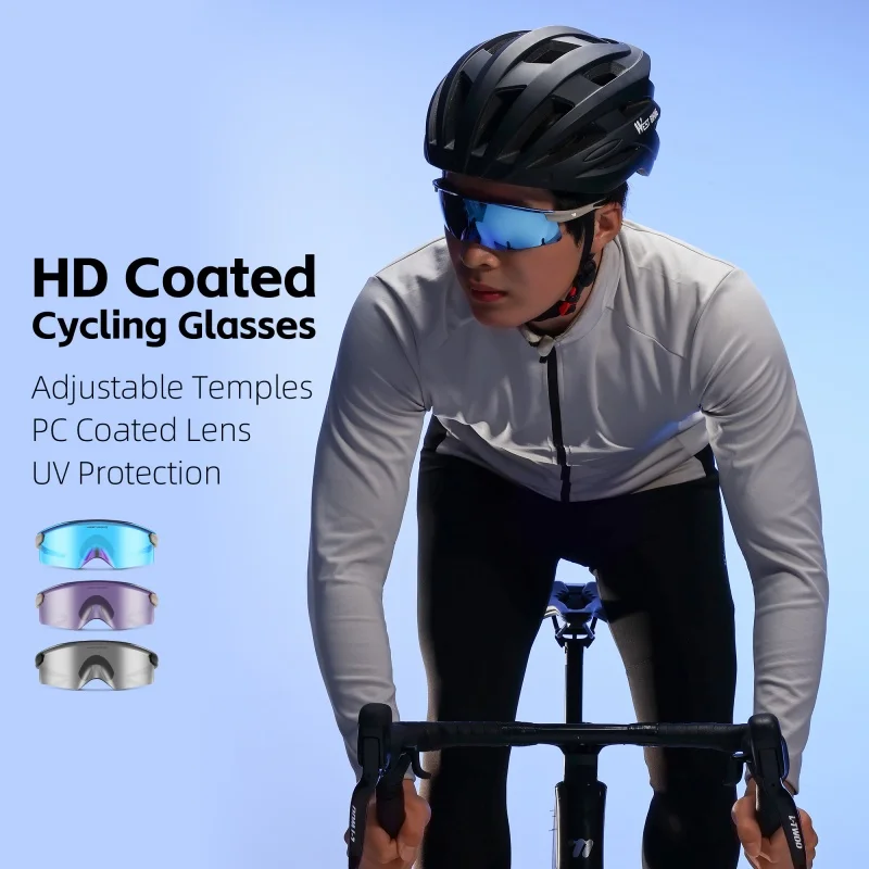 

WEST BIKING Aero Beak Man Cycling Glasses Sports Sunglasses Road Bike Mountain TR90 Bicycle Glasses Riding Goggle Sports Eyewear