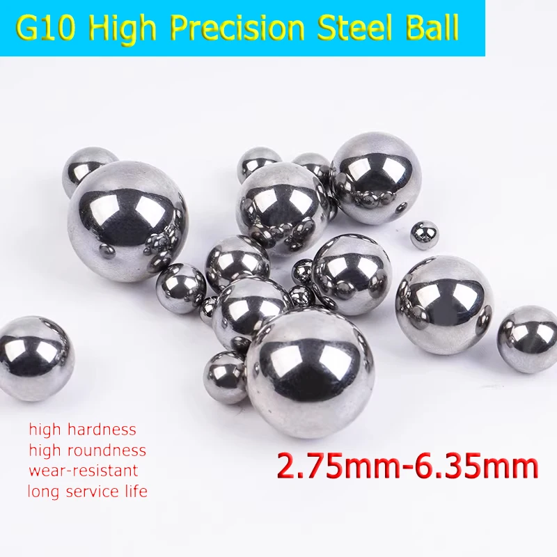 

G10 Grade High Precision Steel Ball 2.75-2.778mm 5.5-5.556mm 6.3-6.35mm Solid Bearing Balls for Industrial Equipment