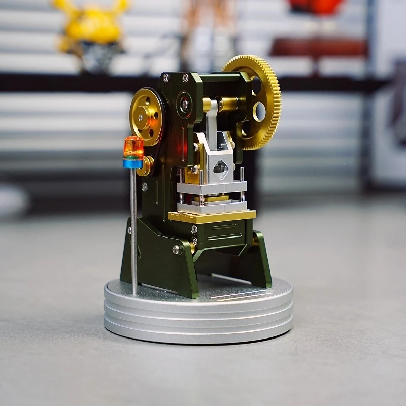 نموذج آلة الختم المصغر نموذج ختم كهربائي لعبة زخرفة ميكانيكية #3