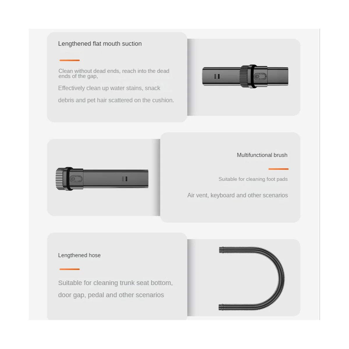 Penyedot debu Motor tanpa kabel 13000Pa, penyedot debu nirkabel Motor tanpa sikat 2 kecepatan genggam kuat untuk mobil rumah kantor putih