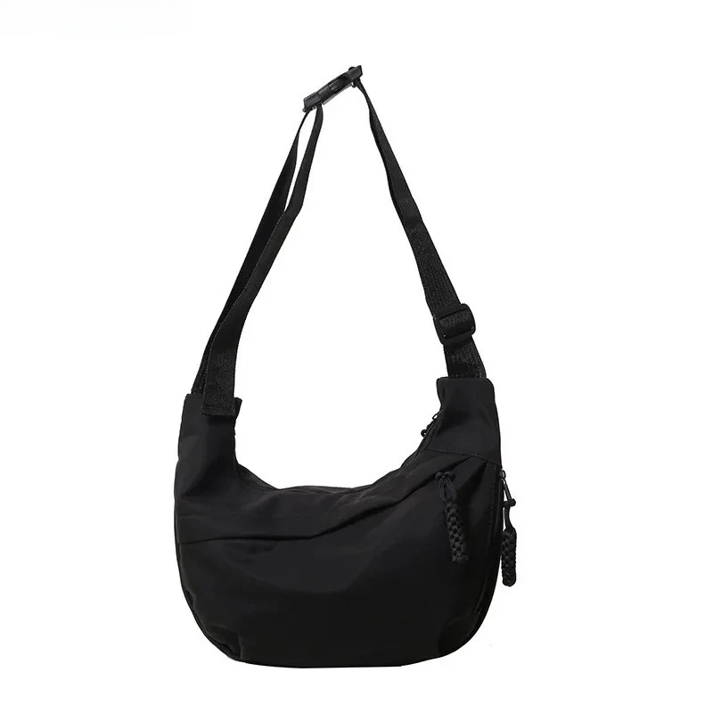 

Nylon Hobos Crossbody Bags Solid Casual Zipper Bags 2026 Fashion High Capacity Solid Color Single Shoulder Totes Bag