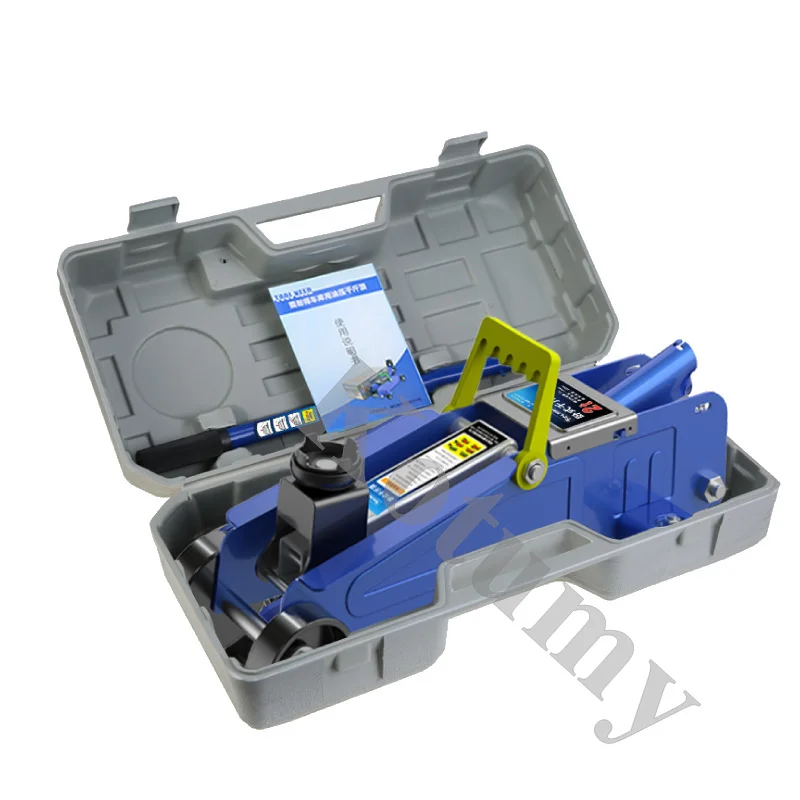 Cric hydraulique automatique de 2 tonnes pour petites voitures, remplacement de pneus de véhicule, outil de réparation de levage, bord d'urgence de voiture 13.5cm-32cm