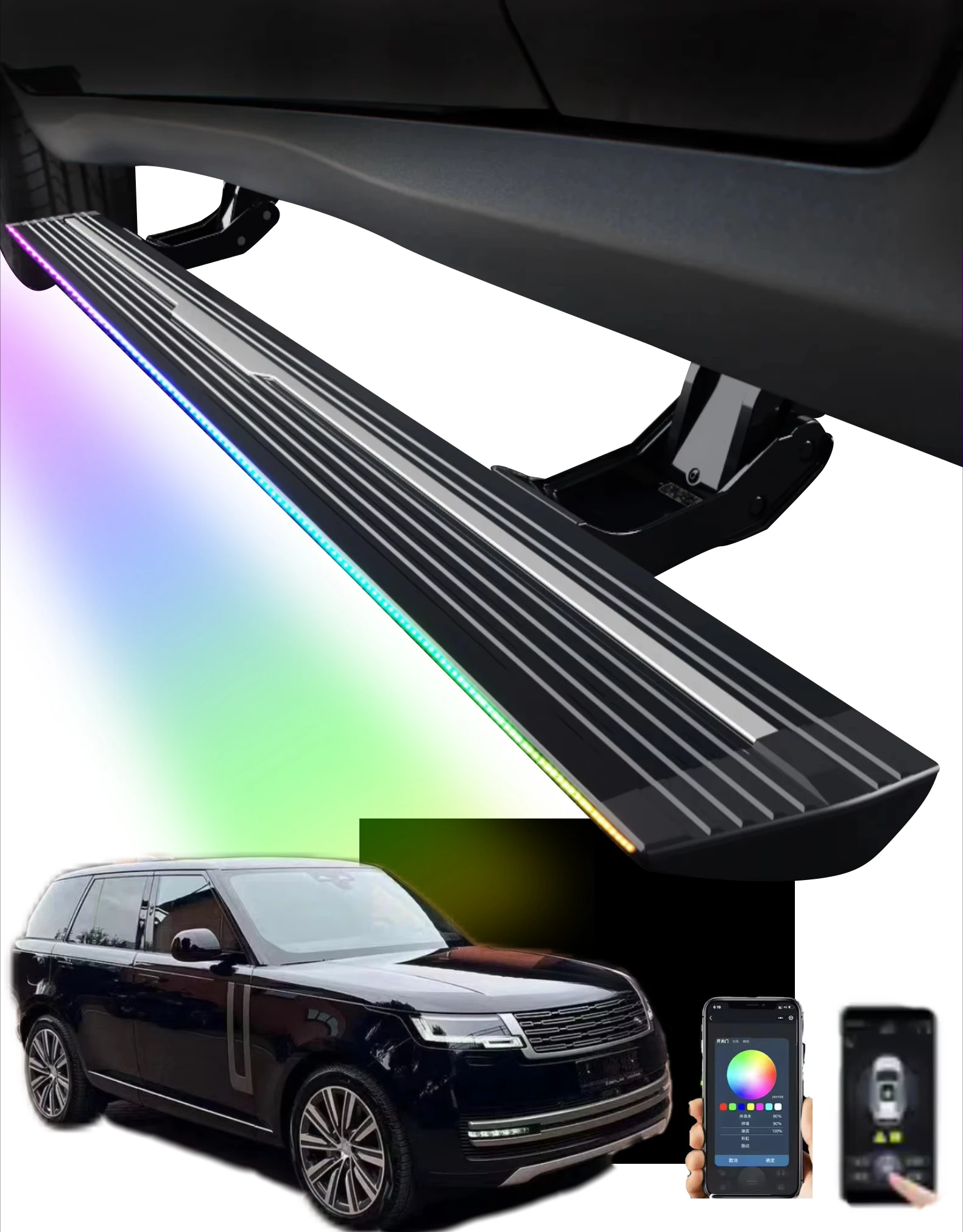 WEIJIA Manufacturing Factory Side Steps Power Running Board for Range Rover Vogue/Sport 13-25 Electric Side Step OEM/ODM