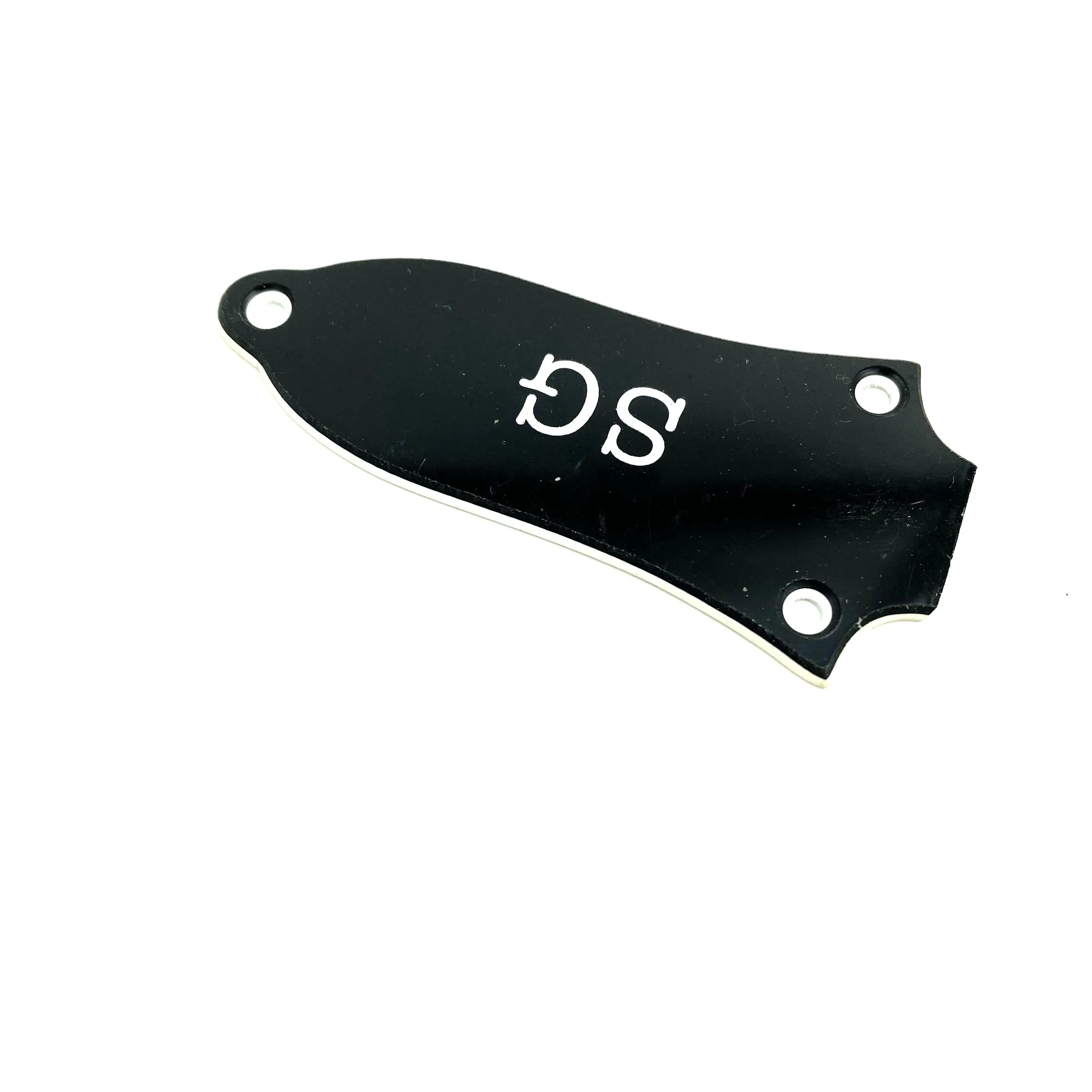 【Made in Korea】1 Piece SG Guitar Trussrod Cover Epi Original Black Color Plastic Standard Screw Size and Distance