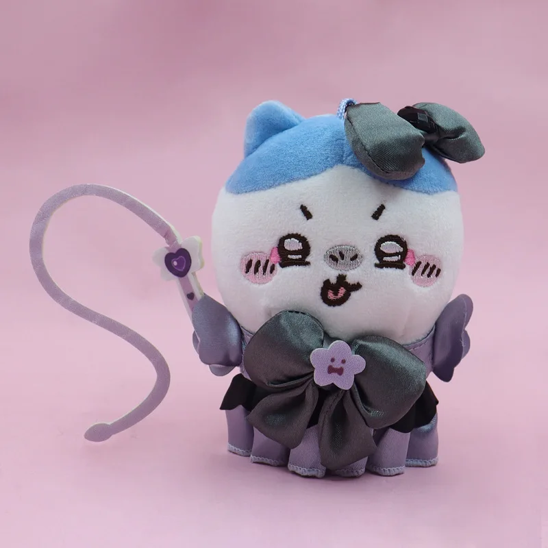 New Chiikawa Animation Hachiware Usagi Dark Magic Whiplash Series Doll Cute Plush Pendant Toy Ornaments Decorative Gifts