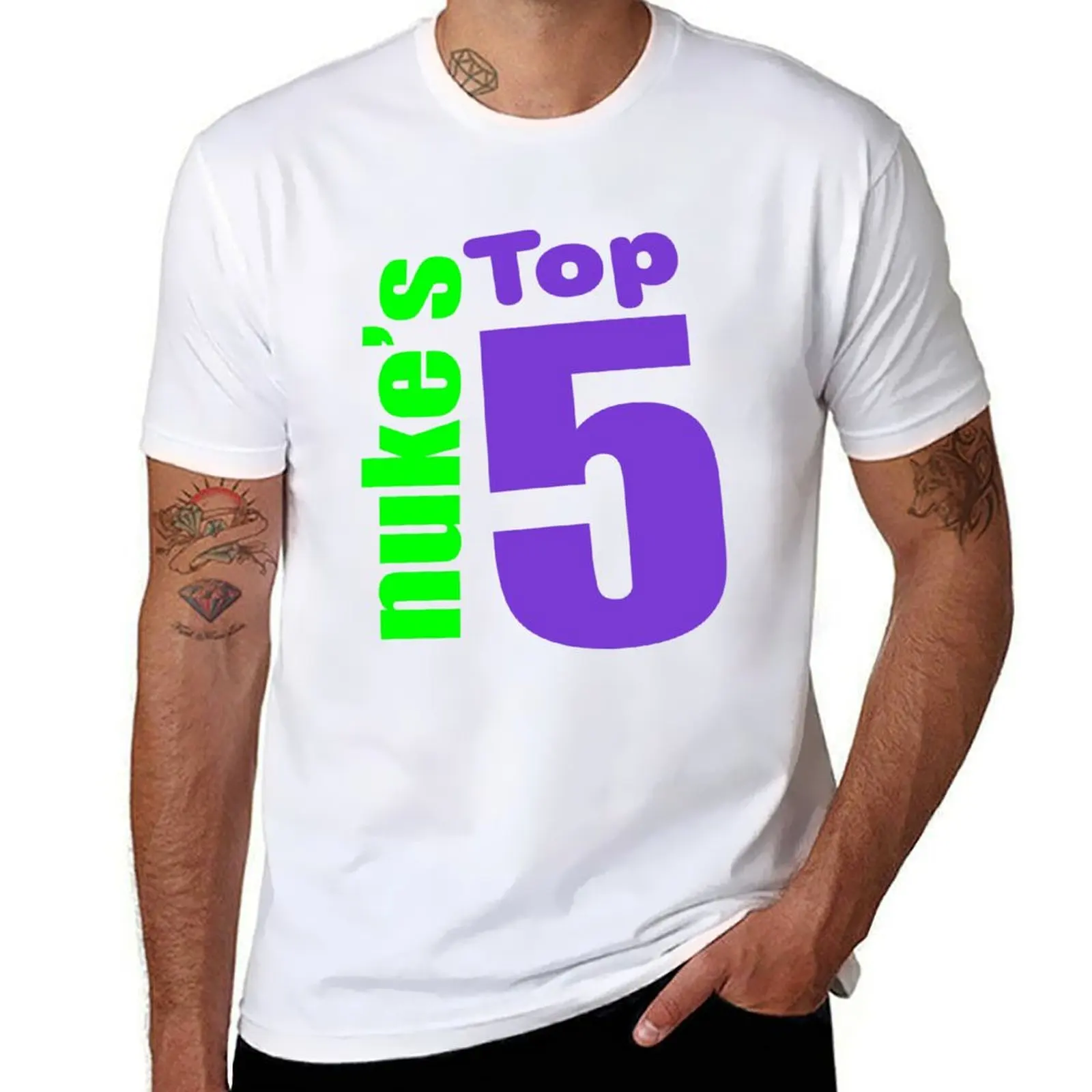 

Nukestop5 Merch Nukes Top 5 Logo T-Shirt t shirt custom print cotton t shirt pack T-Shirt