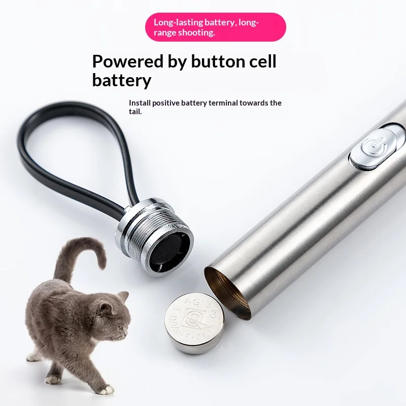 Juguete Interactivo para Gatos con Infrarrojos y Múltiples Patrones - Juguete para Mascotas con Función Infrarroja, Interruptor de Encendido Constante, Juguete de Estimulación para Gatos