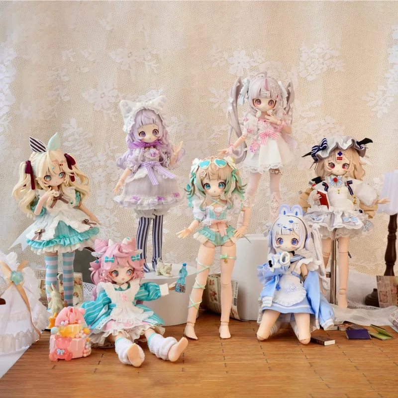 Official Wanmeng Sugarygirls Bjd Blind Box Scale Collectible Doll Figurine Cultural Toy Ornament For Girls  Perfect Birthday