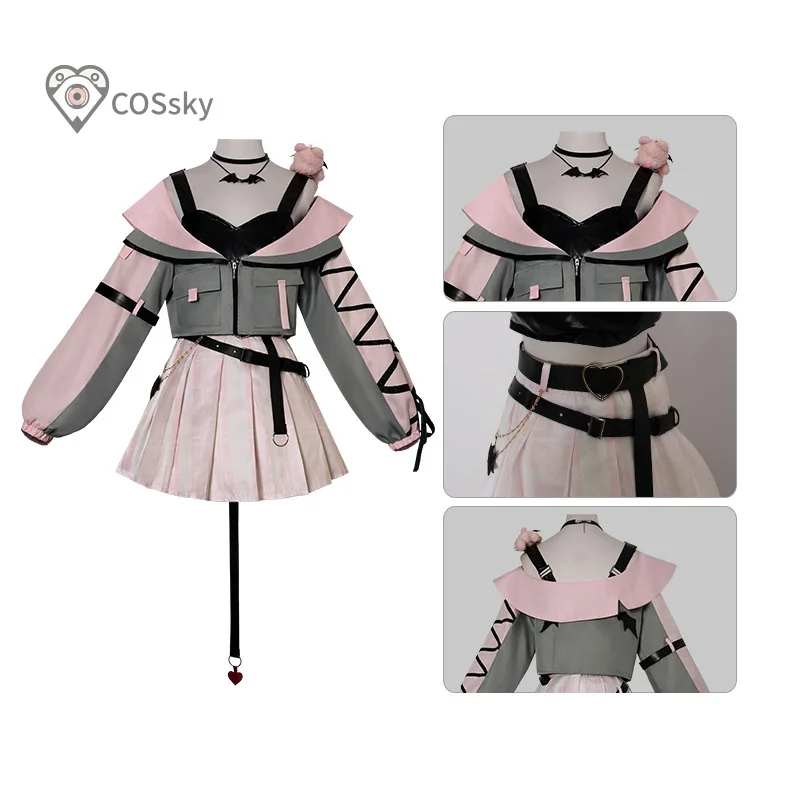 

Akiyama Mizuki Amia mzk Cosplay Costume Project Sekai Colorful Stage! feat. Miku Halloween Christmas Little Devil JK Uniform