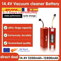 14.4V 12800mAh Robotic Vacuum Cleaner Replacement Battery For Xiaomi Roborock S55 S60 S65 S50 S51 S5 MAX S6 Parts
