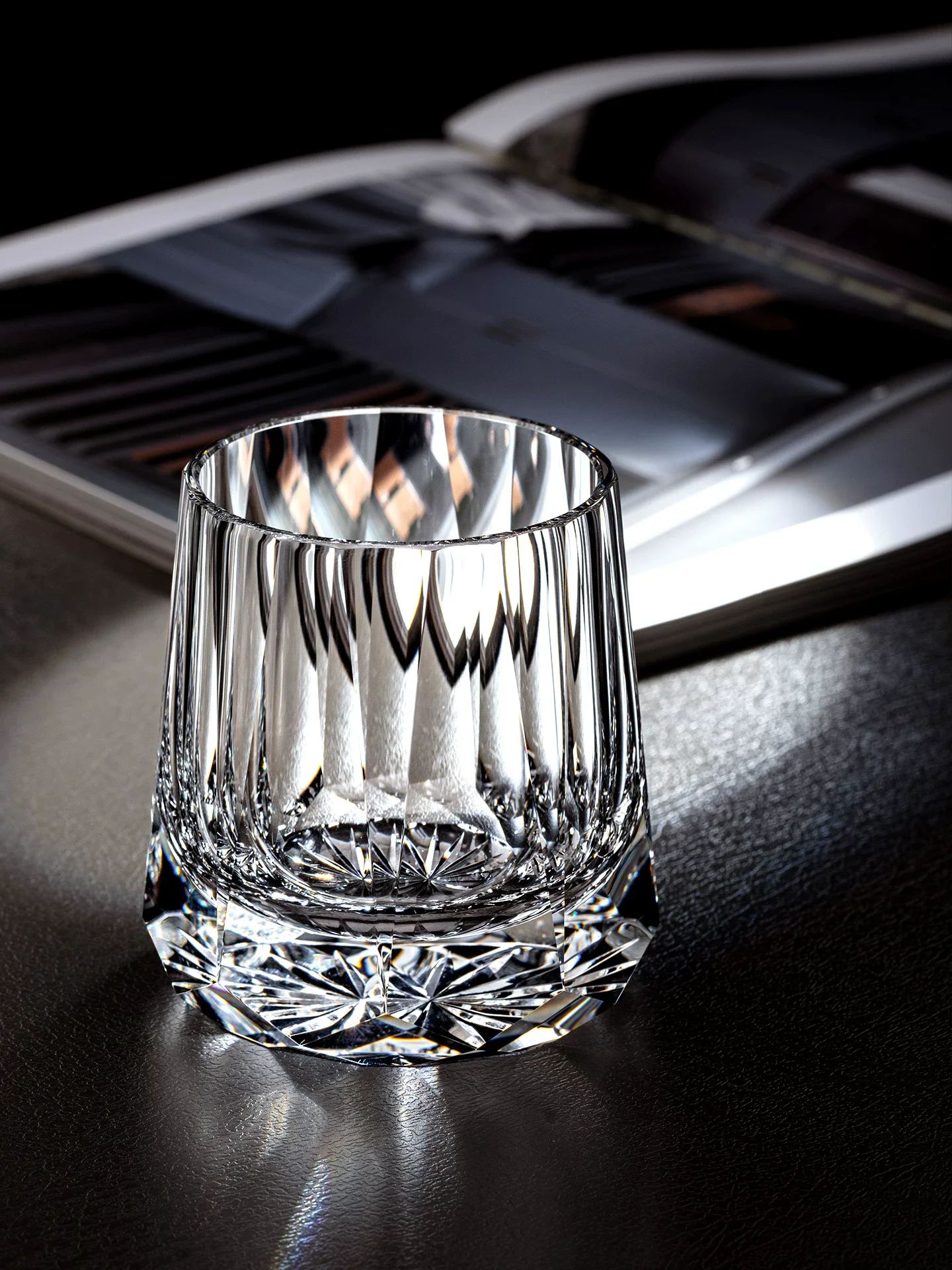 K9 Crystal Cup Upscale Classical Whiskey Glass Diamond Cut Brandy Liquor Wine Snifter Best Gift For Dad Boss
