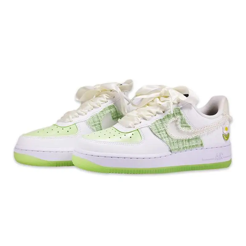 【تخصيص】أحذية Nike Air Force 1 للتزلج أحذية رياضية نسائية CT3228-100