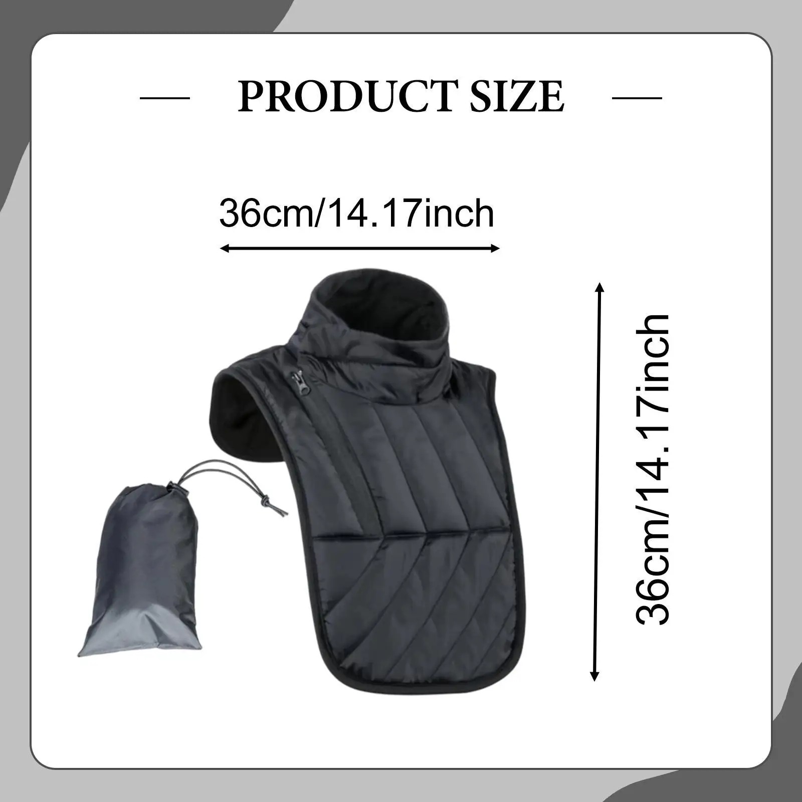 Aquecedor de pescoço para motocicleta, à prova de vento, adultos, cachecol, polaina, envoltório quente no peito