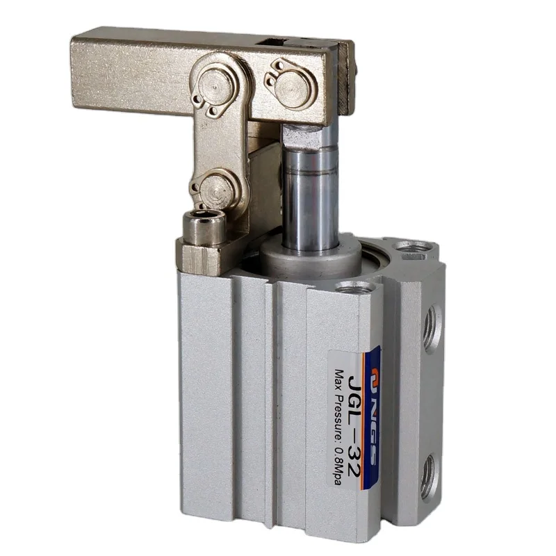 NGS Aluminum Vertical Toggle Clamp Knocker for Pneumatic Hold Gripper Lever Air Cylinder 90 Degree Flip Models