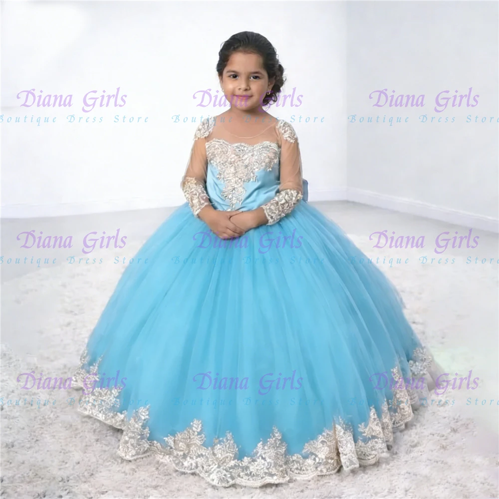 abito-da-damigella-d'onore-di-qualita-blu-soffice-con-fiocco-e-squisita-applicazione-dorata-per-matrimoni-feste-di-compleanno-abiti-da-sera-e-da-ballo