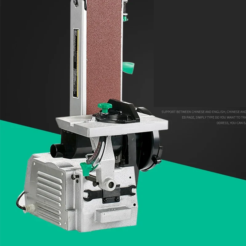 0-45°Adjustable 220V Multifunctional Electric Belt Sander DIY Cutter Edges Sharpener Vertical Metal Woodworking Polisher Machine