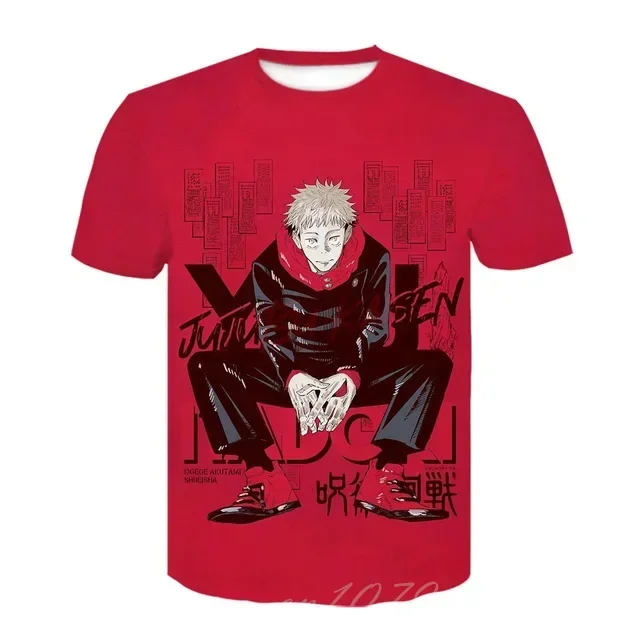 Summer New Men's Anime 3D Printed T-shirt Fashion Harajuku Men's Casual Comfortable T-shirt Loose Men's Blazer Men's Clothing