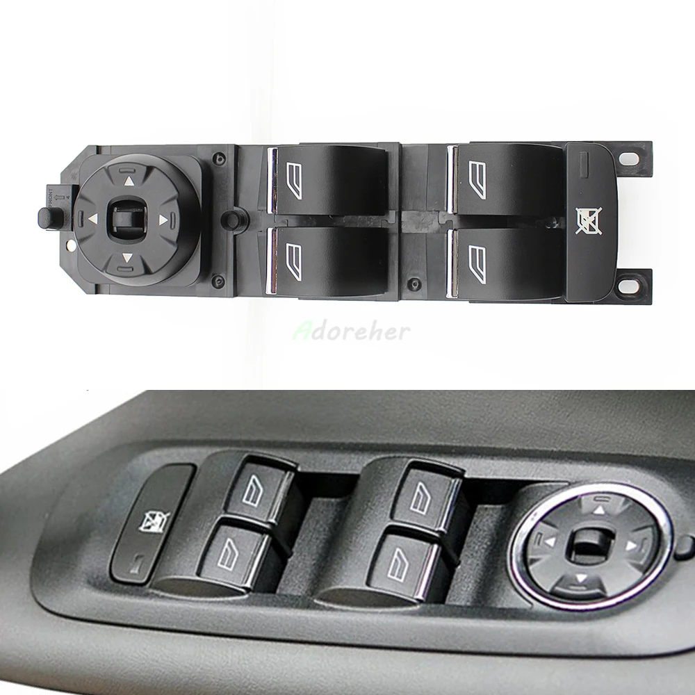 Front Left Car Window Control Switch Glass Lifter Button Switch for Ford Mondeo MK4 S-MAX GALAXY 2007-2012 7S7T14A132BC