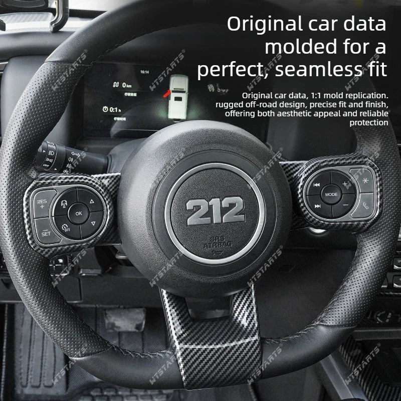 For BAIC 212 T01 Interior Trim Set Steering Wheel Button Cover Logo Emblem Decorative Sticker Car Interior Accessories