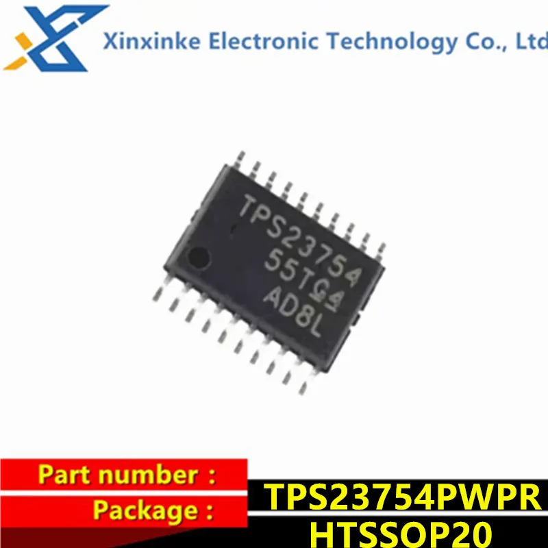 

5PCS TPS23754PWPR HTSSOP-20 TPS23754 POE/LAN Hi Pwr/Hi Eff PoE Inter & DC/DC Cntrlr Powered Device Switch ICs