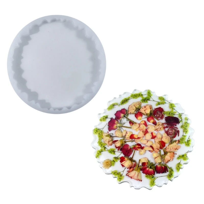 

Cup Mats Mould Cup Pad Moulds Silicones Texture Resin Coasters Moulds for Cup Pad