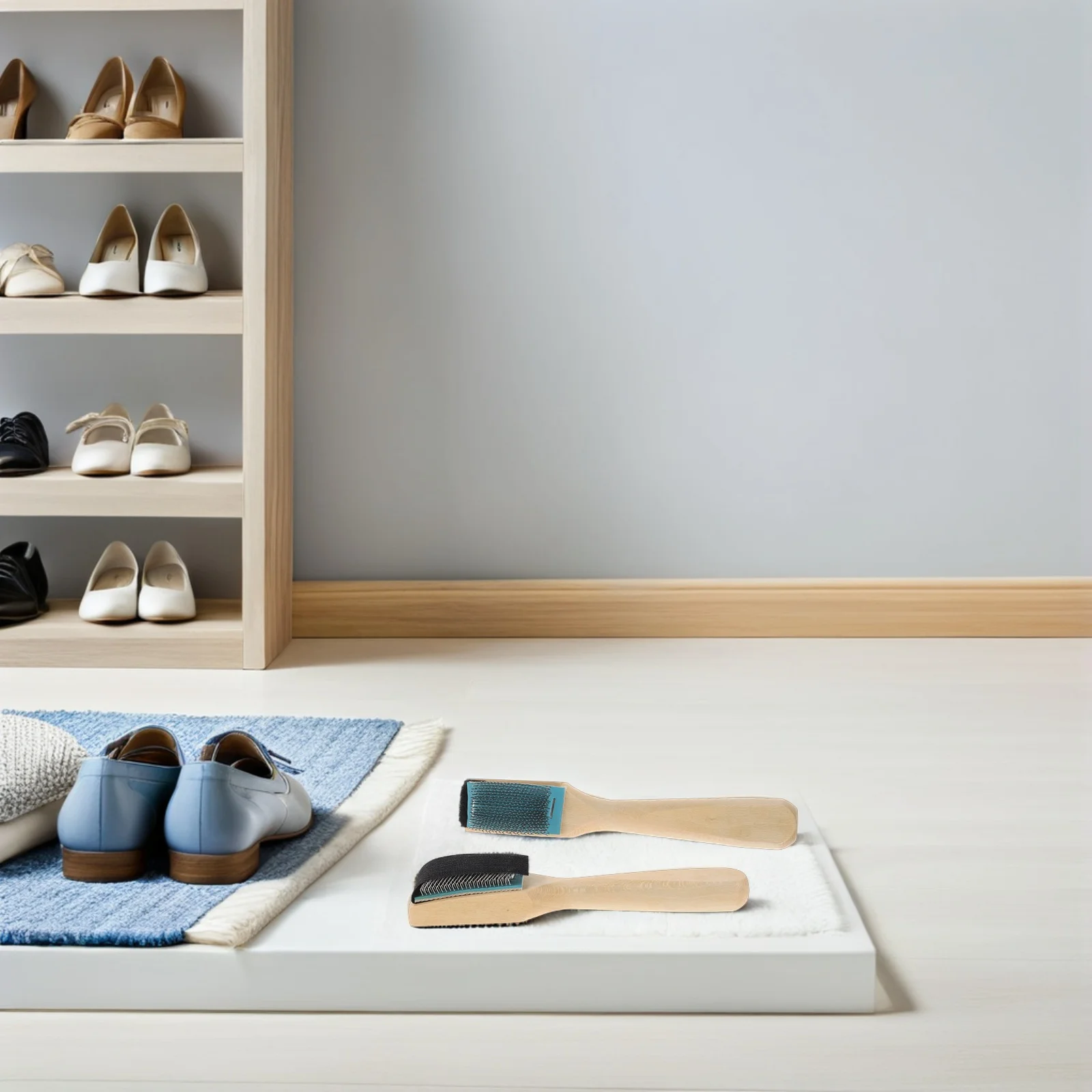 

3Pcs Wooden Handle Dance Shoe Cleaning Brush Suede Sole Wire Scrubber Ballroom Latin Footwear Care Dance Shoes Cleaning Brush