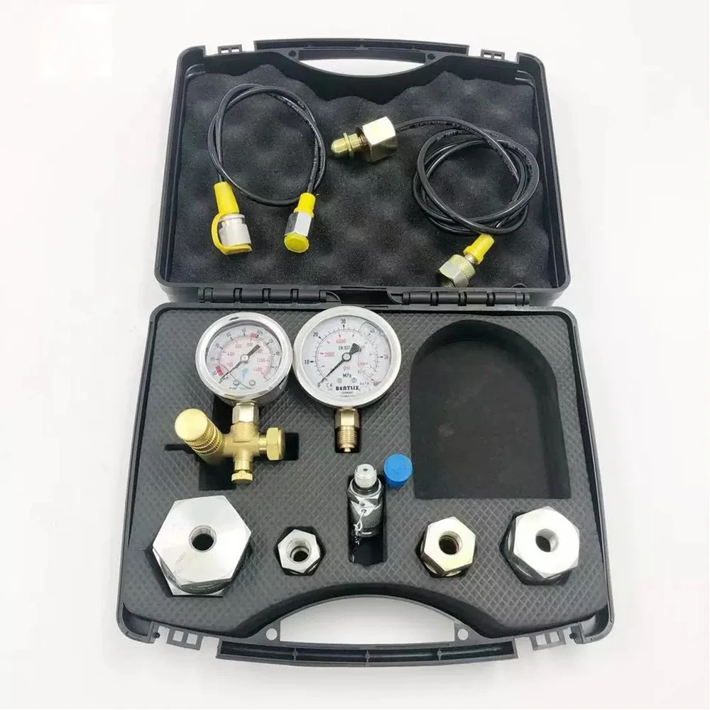 Hydraulic Parts Nitrogen Gas charging device Hydraulic Diagnostic Test table  Kits 60Mpa Excavator breaking hammer