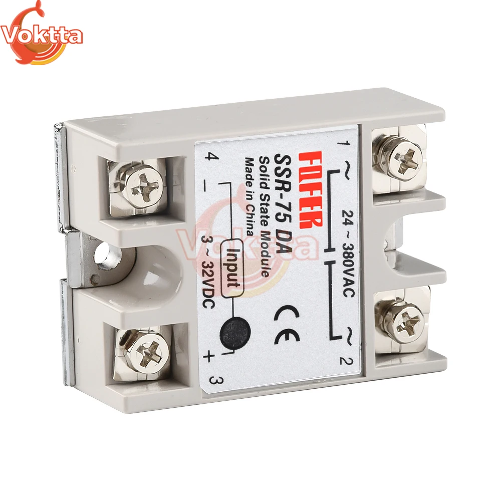 Solid State Relay Module SSR-40DA SSR-50DA SSR-60DA SSR-75DA SSR-100DA High Quality Relay Module for PID Temperature Control