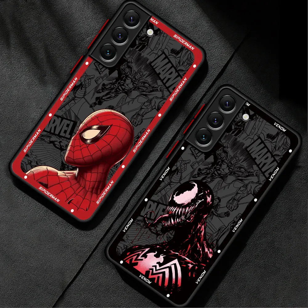 Marvel Sipiderman Venom Case for Samsung Galaxy A52s A21s A31 A71 A51 Note 20 10 A30s A70 A50 A12 A21s A70 A05 Note 9 8 Cover