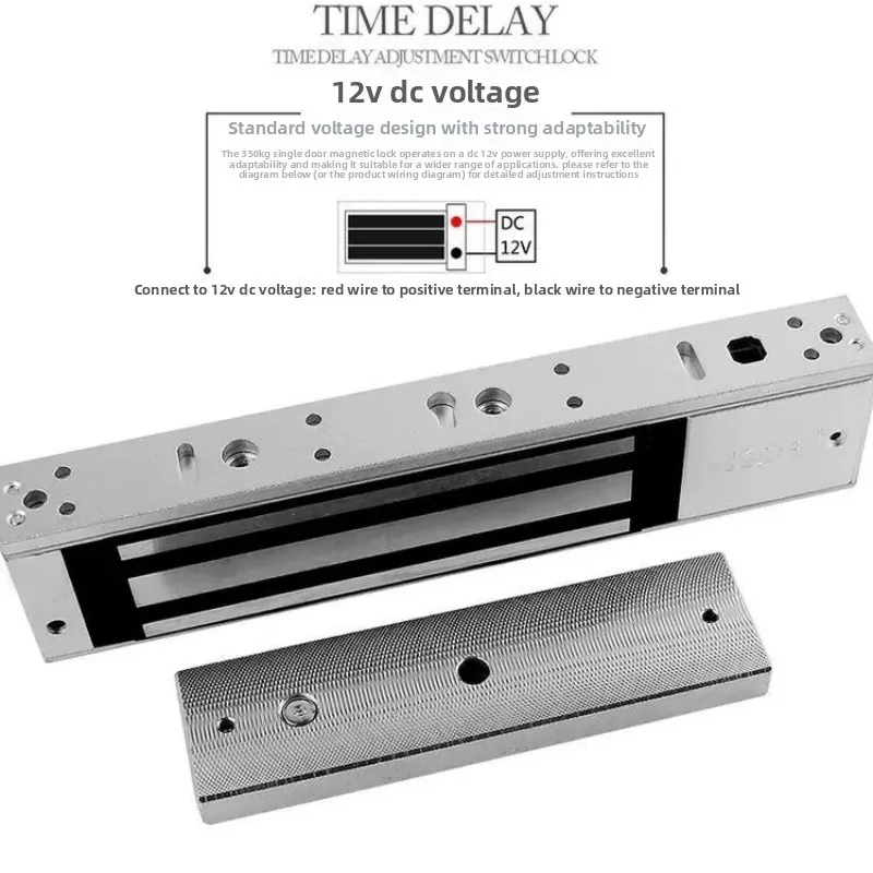 KOB Access Control Magnetic Lock 350/500kg Electromagnetic Lock Single Door Feedback Waterproof Electric Control Door Lock