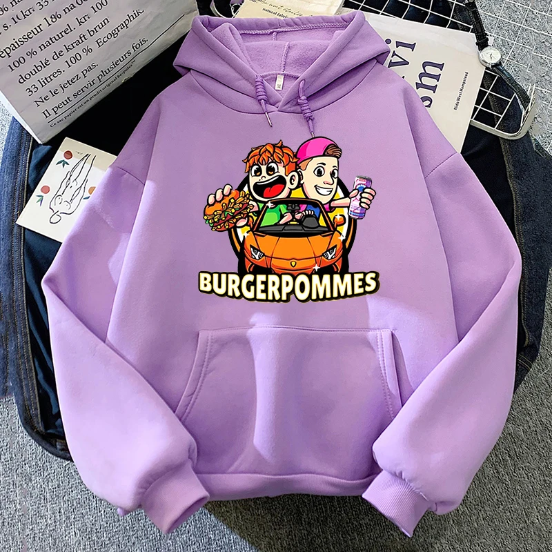 Burgerpommes 2 Hoodie 2025 Fashion Women Harajuku Graphic Kawaii Hoodies Unisex Autumn Winter Cute Pullovers Sweatshirts Korea