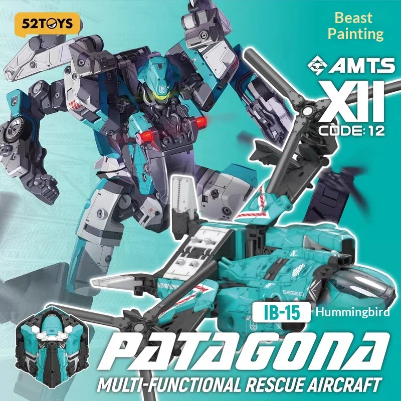 52 brinquedos originais em estoque caixa de besta beija-flor gunfish transformando combinação robô figura de ação modelo mecha brinquedos presentes