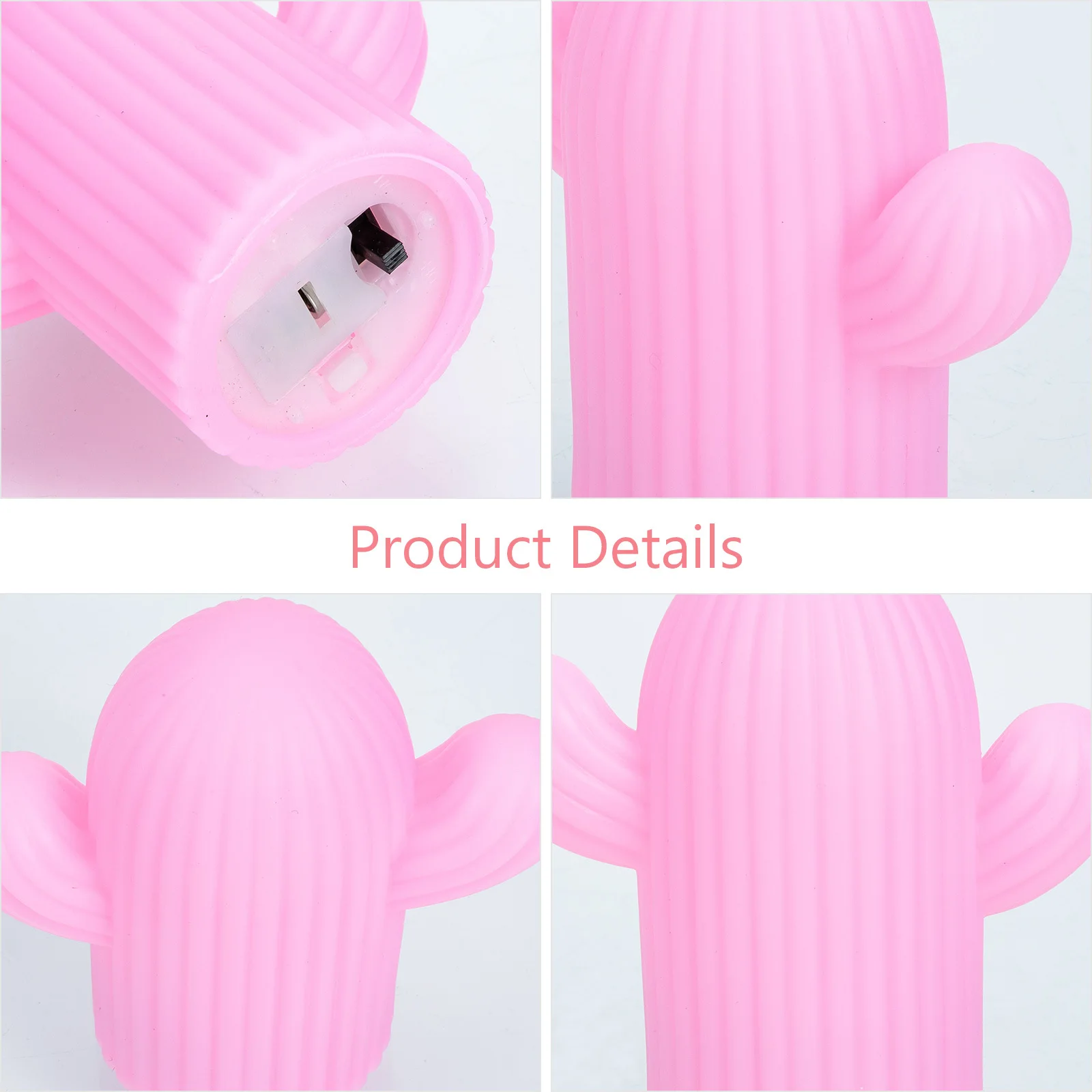 2 قطعة ضوء الليل الصغيرة الصبار على شكل مصباح الإبداعية لغرفة النوم ديكور المنزل جو مضيئة الديكور مصباح طاولة السرير