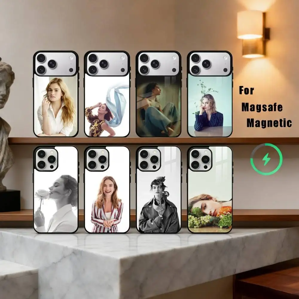 

stunning L-Lily J-James Actress Phone Case For iPhone 17,16,15,14,13,12,Plus,Pro,Max for Magsafe Magnetic Wireless Charging