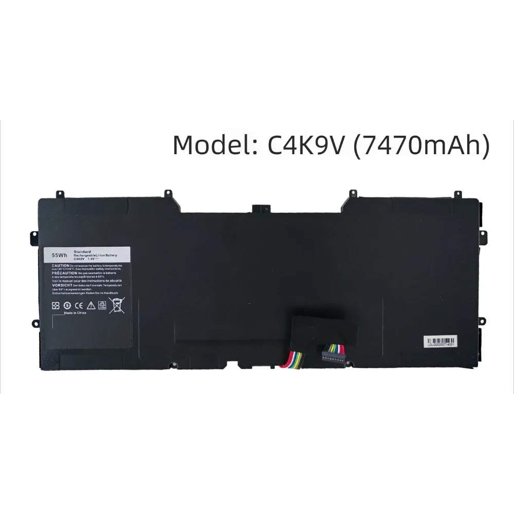 C4K9V 55Wh 7470mAh Laptop Battery for Dell Xps 12 L221X 13 9333 9Q33 L321X L322X Compatible Y9N00 High-Performance Batteries