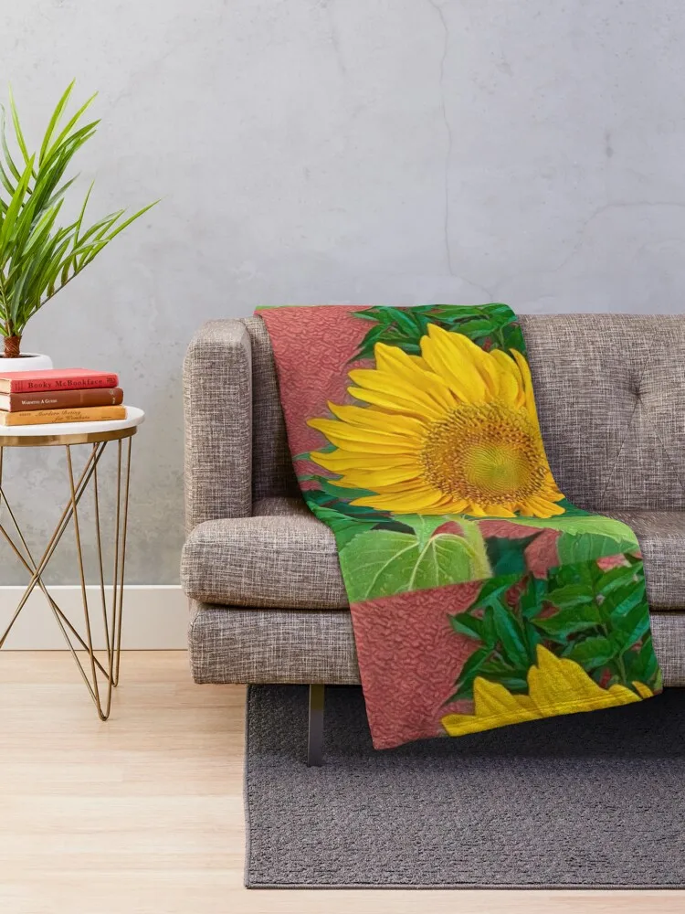 A Burst of Yellow  Throw Blanket Cute Bed covers Sofa Sofa Quilt Blankets