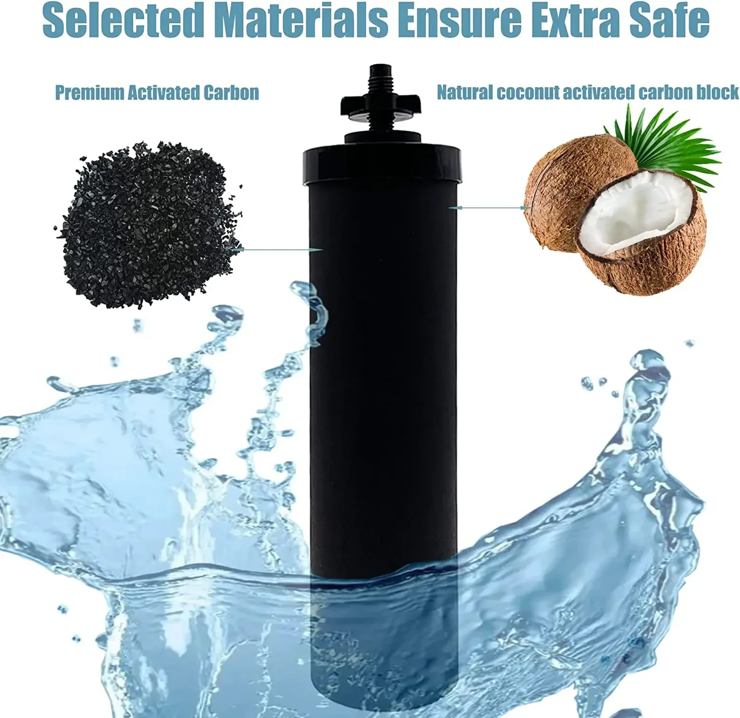 Schwarzer Berkey Gravity Filter Ersatzkartuschen zur Fluoridentfernung BB9-2 PF2 Wasserfilter 2 Kartuschen – Detail 6