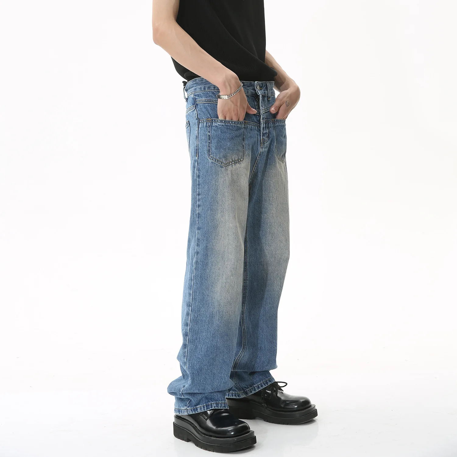 

Men hip-hop casual fashion men's High Street Retro Street clothing