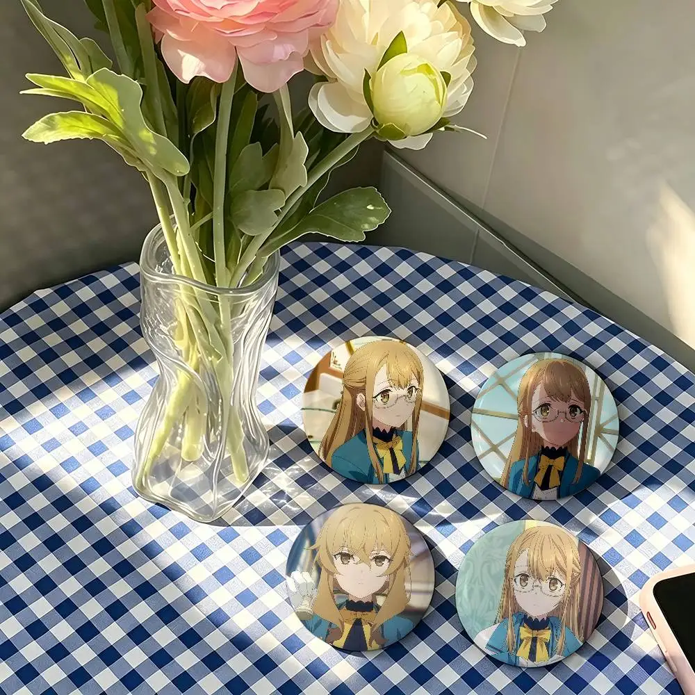 1pc Monica Everett Anime Characters Cartoon Style Badge Brooches On Backpack Decoration Round Enamel Pins For Accessorys