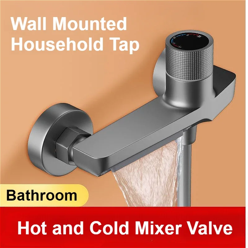 Bathtub Faucet Multi-functional Bathroom Hot and Cold Tap Water Heater Mixing Valve Shower Faucet Bathroom Accessories