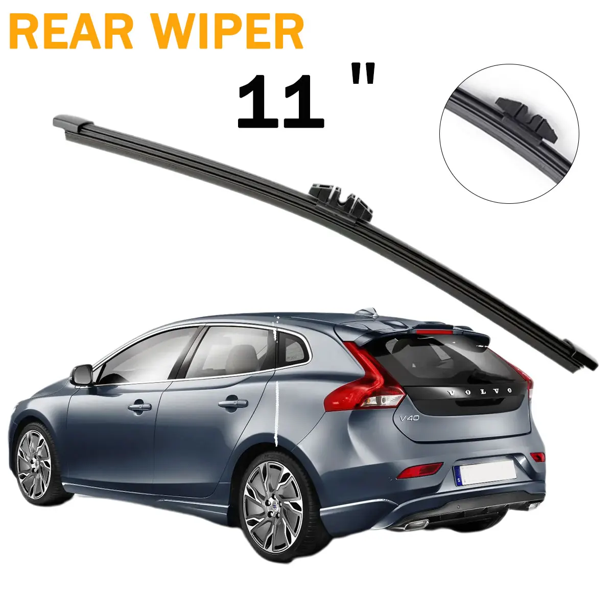 1 Stück Heckscheibenwischerblatt 11 Zoll für Volvo V40 Cross Country 2012-2019 Windschutzscheibe Heckscheibenwischerblatt Autozubehör