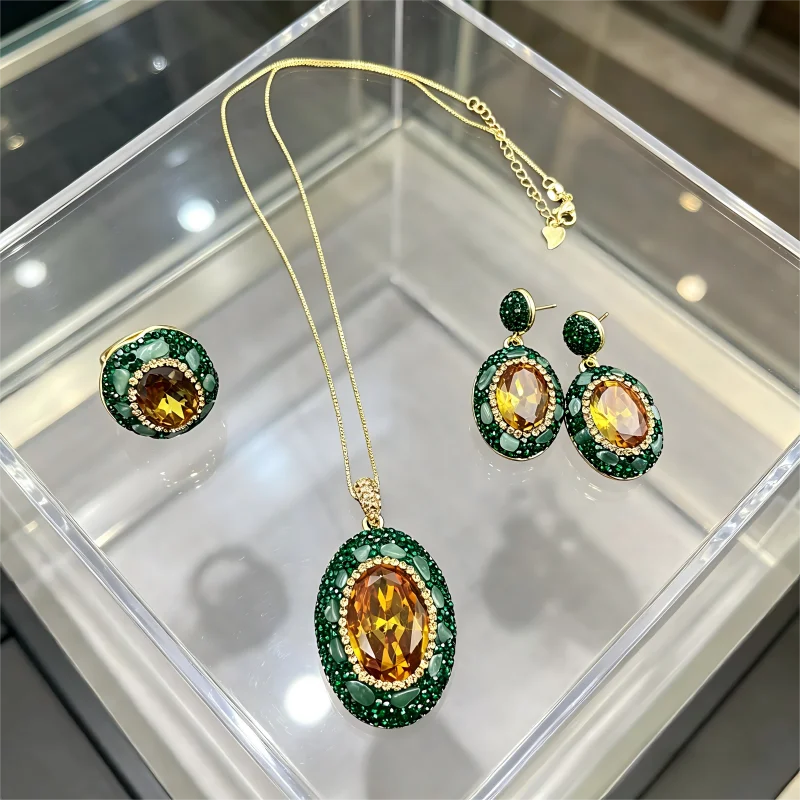 Natural Sultanite Color Changing Jewelry Set Chakra Balance Stone Calm Mood Relieve Stress Inner Peace