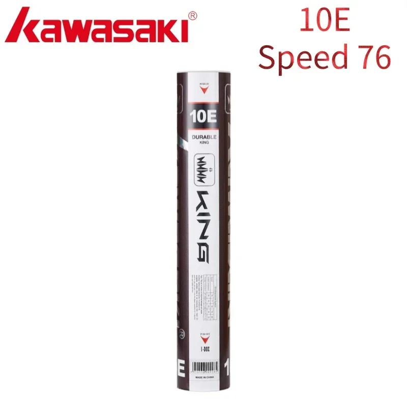 Kawasaki Badminton Shuttlecock Feather for Clubs&Training KING 8E/10E Goose Feather Badminton Ball Durable Shuttlecock Badminton image 3