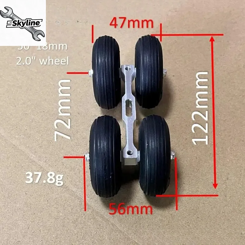 130--160mm PU or EVA 4 Wheels Damping Landing Gear for EDF Jet RC Plane DIY Airplane Models Airliner Airbus Aircraft Spare Parts