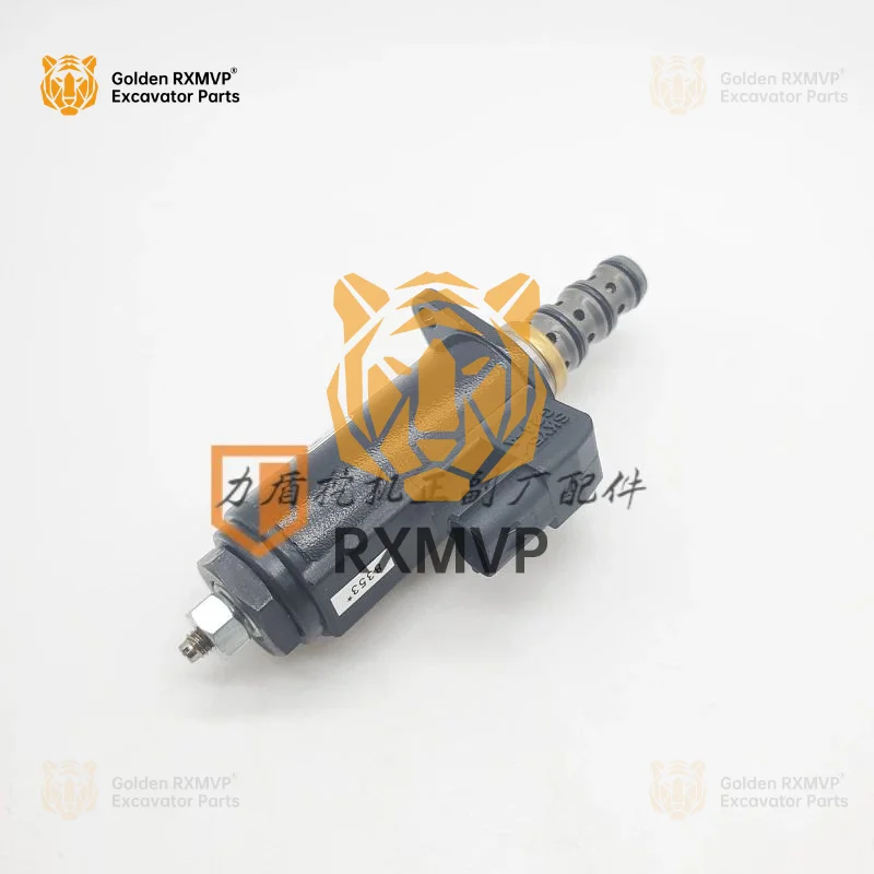 For SK 200 210 250 260 330 350-6E/8 Pilot Safety Lock Electromagnetic Valve Excavator Accessories